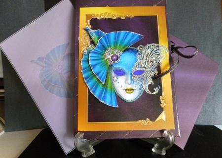 Masquerade Stationery Folder Kit by Susan Powell-Barton