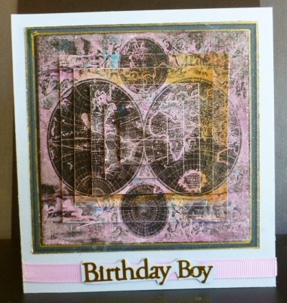 Antique Map Square Pyramid Topper by Susan Powell-Barton
