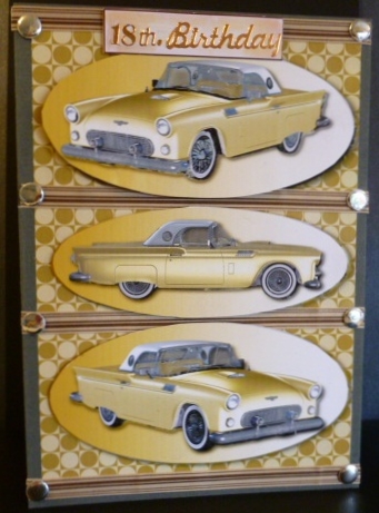 Classic Car T-bird Gold Easy Layers by Susan Powell-Barton