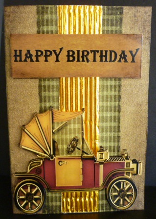 Cut and Fold Vintage Car Male by Susan Powell-Barton