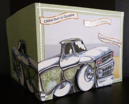 This Old Truck Card Topper by Susan Powell-Barton