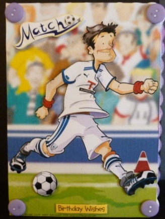 Football Dude Preston A4 by Susan Powell-Barton