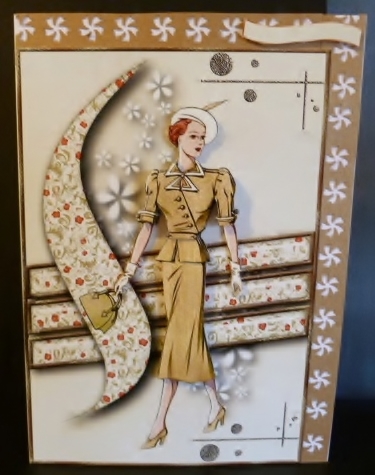 Vintage Espressions Card Topper 2 by Susan Powell-Barton