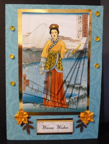 Oriental Lady Twisted Pyramid by Susan Powell-Barton