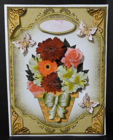 Flowers Various Occasions Large Card Front 1 by Susan Powell-Barton