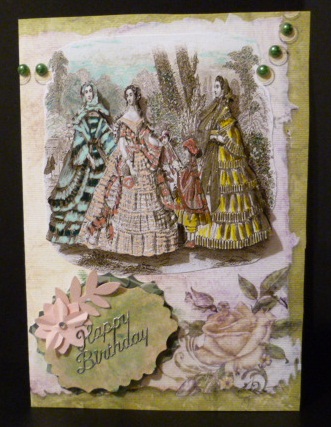 Vintage Roses Insert by Susan Powell-Barton