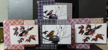 Two Bird A6 Fold Back Cards by Susan Powell-Barton