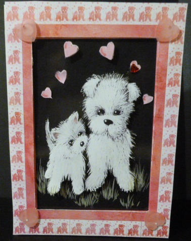 Westie and Friend Complete Card by Susan Powell-Barton