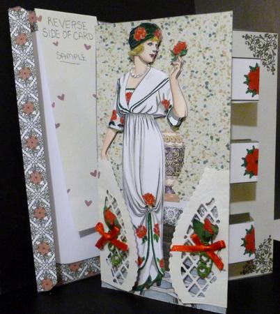 Double Pop Out Card - Vintage Fashion 6 by Susan Powell-Barton