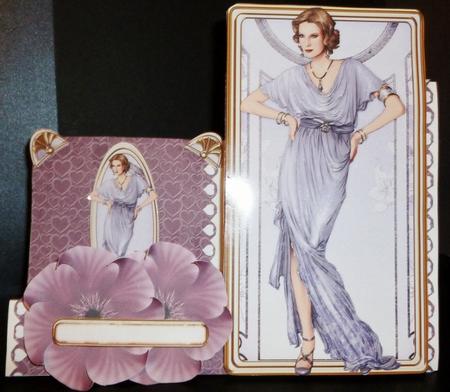 Art Deco Lady Elise Lilac Topper by Susan Powell-Barton