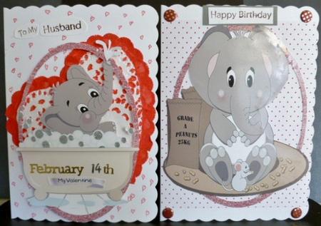 Elephant Fun Toppers by Susan Powell-Barton