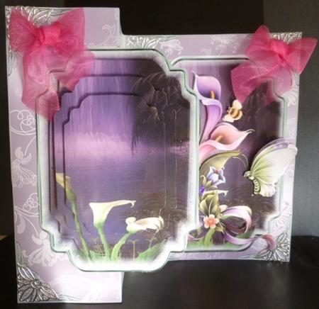 Enchanting Calla Lily's by Waterfall No Holes Fold Card by Susan Powell-Barton