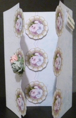 A4 Scrolled Flowers by Susan Powell-Barton