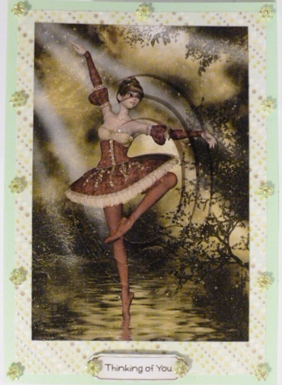 Ballet Dancer Oval Pyramid by Susan Powell-Barton