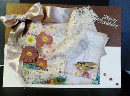 Vintage Flowers and Butterflies Postcards by Susan Powell-Barton