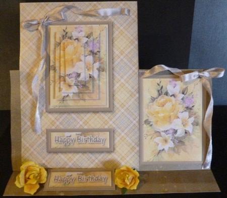 Yellow Bouquet Quick Card by Susan Powell-Barton