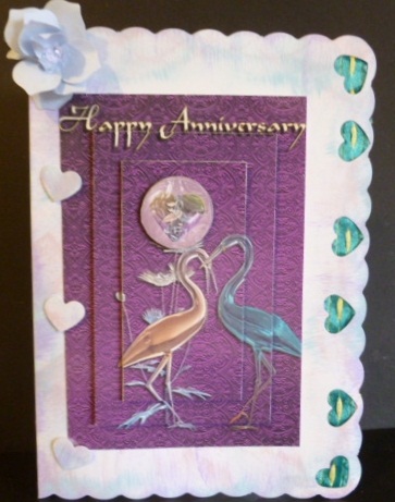 Happy Anniversary Love Birds by Susan Powell-Barton