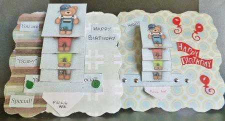 2 "bear-y" Special Waterfall Toppers by Susan Powell-Barton