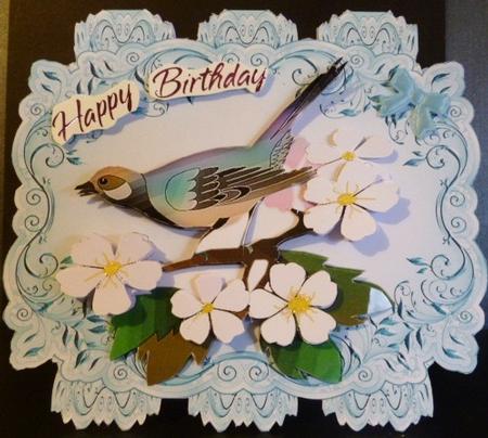 Aqua Strip Card Mini Kit - Blue Bird by Susan Powell-Barton