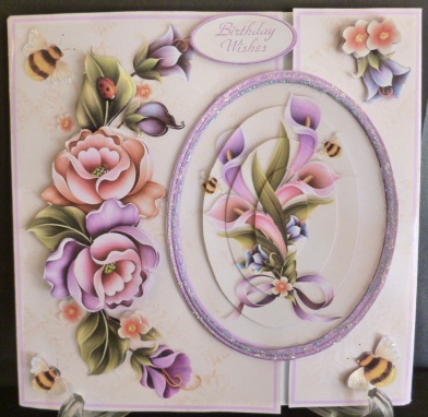 Gatefold Mini Kit - Flowers & Bumble Bees by Susan Powell-Barton