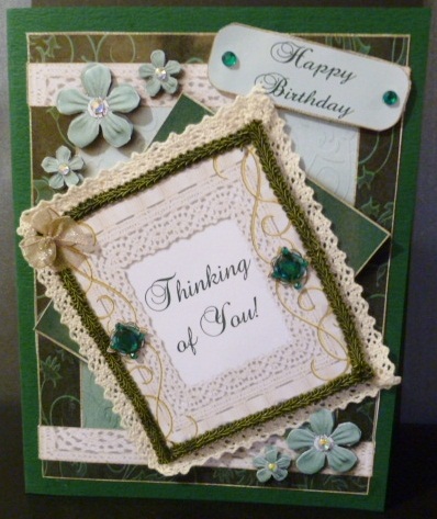 Vintage Lace Card Topper Mini Kit by Susan Powell-Barton