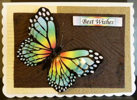 Butterfly Shaped Stacker - Pastel Rainbow by Susan Powell-Barton