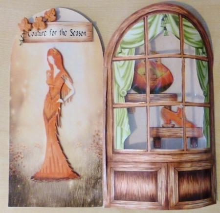Autumn Couture Shop Bow Window Mini Kit by Susan Powell-Barton