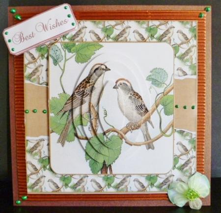 Vintage Painted Birds 8x8 Mini Kit by Susan Powell-Barton