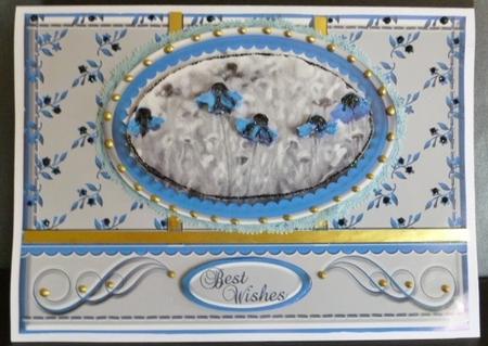 A Touch of Floral Colour - Blue by Susan Powell-Barton