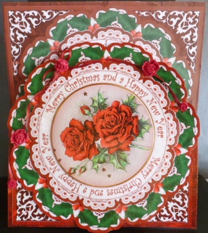 Christmas Roses m Christmas Hn Year Picture Doily C & E Kit by Susan Powell-Barton