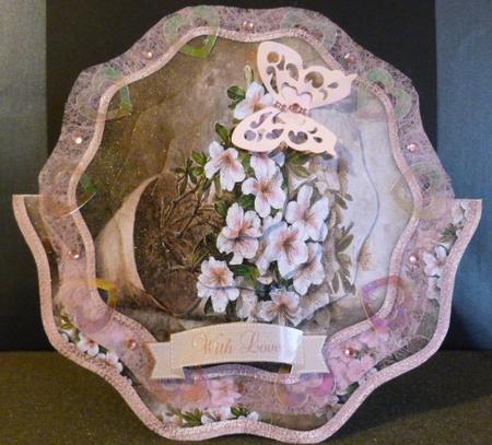 Vintage Painted Flowers Shaped Over the Edge Mini Kit by Susan Powell-Barton