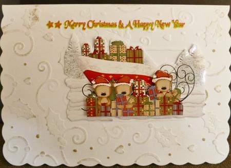 Santa's Little Helpers Loading the Sleigh by Susan Powell-Barton