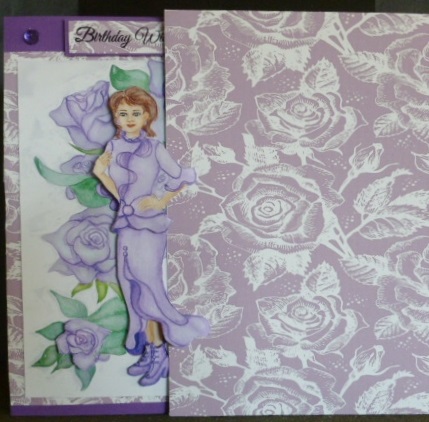 Vintage Rose A4 Backing Paper - Subtle Shade by Susan Powell-Barton