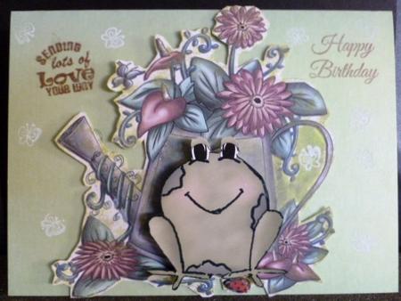 Floral Watering Can Frame by Susan Powell-Barton