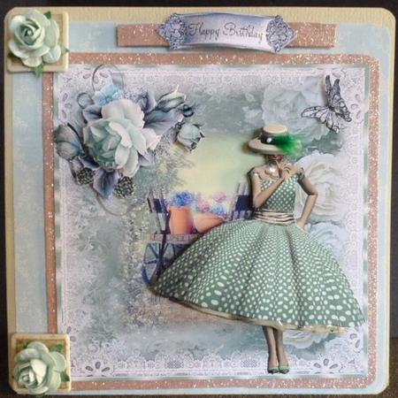 Gorgeous Vintage Style Topper with Insert by Susan Powell-Barton