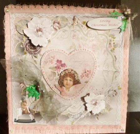 Angel Heart Christmas Topper & Decoupage by Susan Powell-Barton