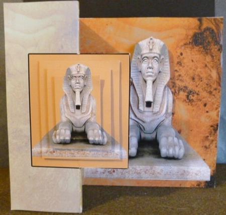 Egyptian Fold Back with Pyramid and 3D by Susan Powell-Barton
