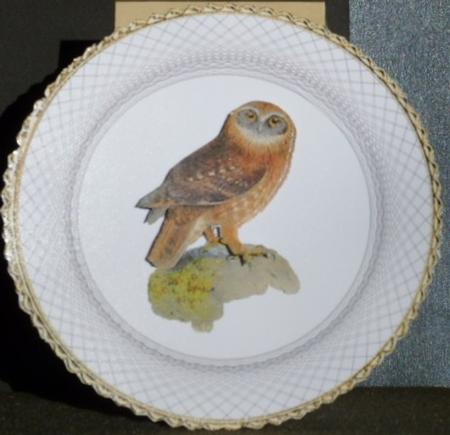 Bird Plate Wobble Card 4 by Susan Powell-Barton