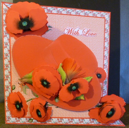 Diagonal Fold - Poppy Hat by Susan Powell-Barton