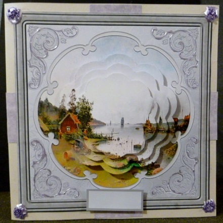 River View Card with Petal Stacker by Susan Powell-Barton