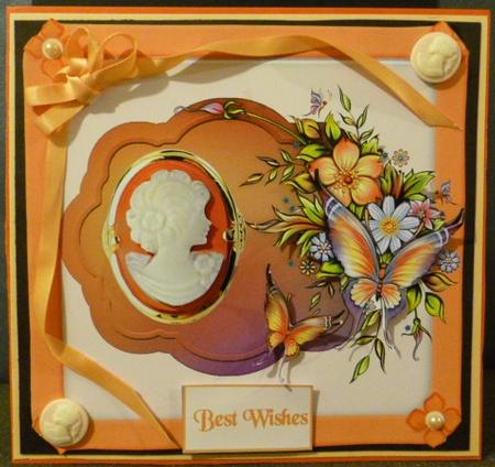 Cameo Quick Topper & Insert 7 Flower Decoupage by Susan Powell-Barton
