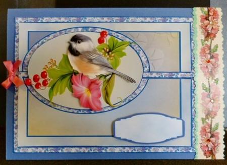 Blue Tit Quick Card by Susan Powell-Barton