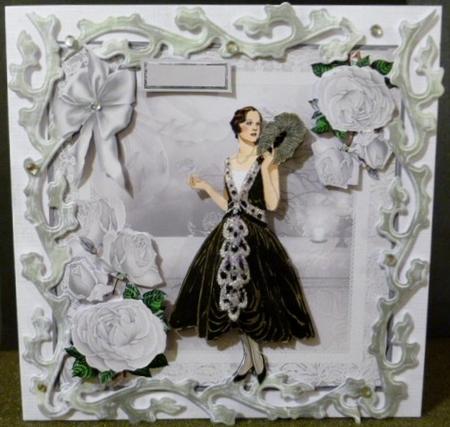 Party Time 8x8 Card and Decoupage by Susan Powell-Barton
