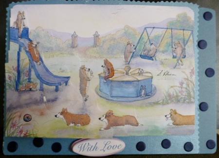 At the Park Wavy Corner Stacker Topper by Susan Powell-Barton