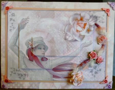Perfect Petals Backing Paper Two by Susan Powell-Barton