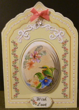 Bird in Yellow Porcelain Plaque Card Mini Kit by Susan Powell-Barton