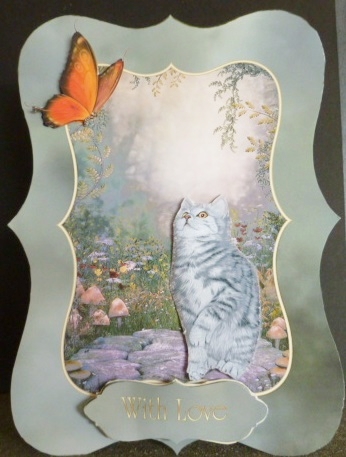 'playing Catch' Kitten Card Kit by Susan Powell-Barton