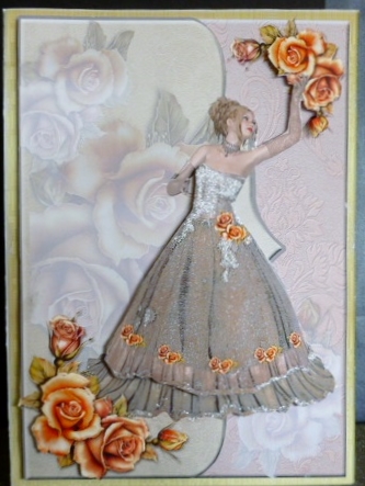 Happy Birthday - Elegant Lady #1 by Susan Powell-Barton