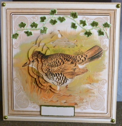 White Thrush Card with Petal Stackers by Susan Powell-Barton