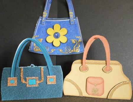 4 Golden Handbags Cu by Susan Powell-Barton